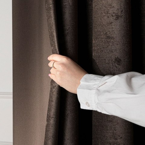 SOFT Zasłona gotowa na przelotkach, 140x260cm, kolor 009 ciemny chłodny brązowy TD0035/ZGP/009/140260/1 SOFT Zasłona gotowa na przelotkach, 140x260cm, kolor 009 ciemny chłodny brązowy TD0035/ZGP/009/140260/1