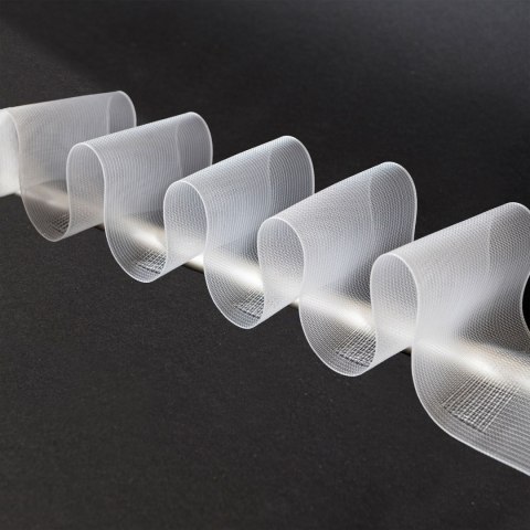 Taśma na karnisz 10cm, marszczenie dowolne, transparentna, FT100-VK-1C3 TASMAA/T17/000/010000/1