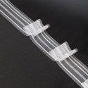 Taśma podwójna zakładka 5cm, marszczenie 1:2, transparentna z białym sznurkiem FM050-22-1C3 TASMAA/U2Z/200/005000/1