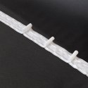 Taśma pojedyncza zakładka 5cm, marszczenie 1:1,5, biała, FP050-2Z-3C3 TASMAA/U4K/150/005000/1