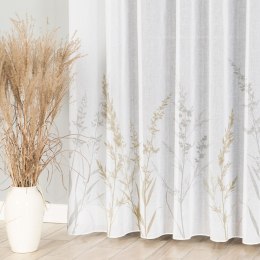 VERNA Firana z ołowianką ETAMINA wzór od dołu, wys. 295cm, kolor 001 biały D00316/ETO/D01/000295/1