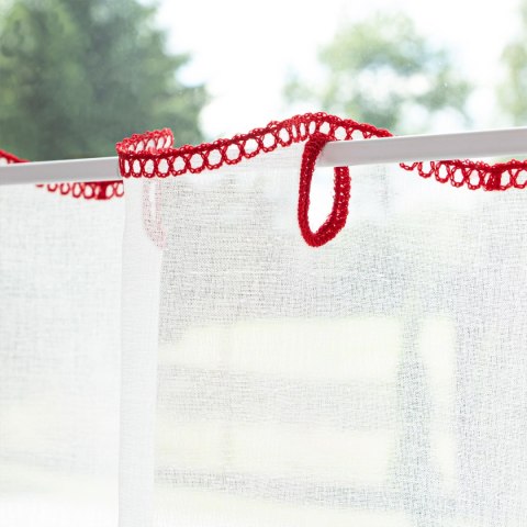 Zazdrostka haftowana, wys. 50cm, kolor biały z barwnym wzorem 626619/000/001/000050/1