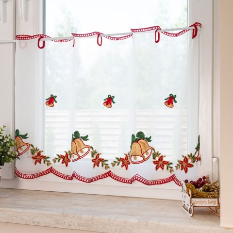 Zazdrostka haftowana, wys. 70cm, kolor biały z barwnym wzorem 626619/000/001/000070/1