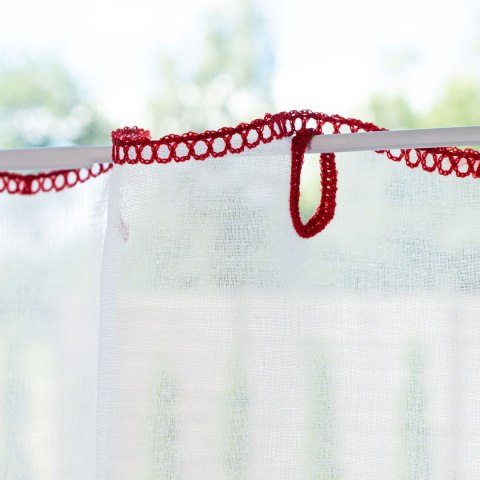 Zazdrostka haftowana, wys. 70cm, kolor biały z barwnym wzorem 626626/000/001/000070/1