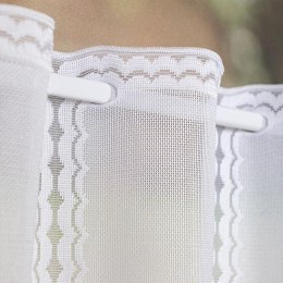 Zazdrostka żakardowa panelowa, wys. 30cm, kolor biały 023429/000/001/000030/1