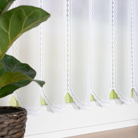 Zazdrostka żakardowa panelowa, wys. 80cm, kolor biały 023429/000/001/000080/1