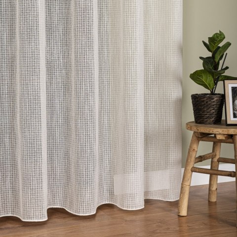 Firanka fantazyjna z ołowianką, wys. 320cm, kolor 006 kremowy 318891/OLO/006/000320/1