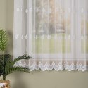 Firanka haftowana pasowa, wys.170cm, kolor biały FH0040/768/001/000170/1