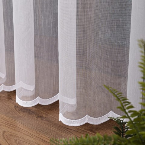 Firanka haftowana, wys. 300cm, kolor biały FH0050/768/001/000300/1