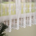 Firanka haftowana z samym dołem, wys. 170cm, kolor biały FH0036/020/001/000170/1