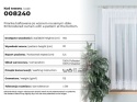 Firanka haftowana ze wzorem na samym dole, wys. 160cm, kolor biały 008240/768/001/000160/1