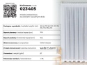 Firanka żakardowa ze wzorem na samym dole, wys. 170cm, kolor biały 023405/000/001/000170/1 Firanka żakardowa ze wzorem na samym dole, wys. 170cm, kolor biały 023405/000/001/000170/1