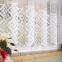 Firanka żakardowa ze wzorem po całości, wys. 155cm, kolor biały 011450/000/001/000155/1