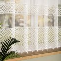Firanka żakardowa ze wzorem po całości, wys. 155cm, kolor 025 kremowy 011450/000/025/000155/1