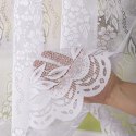 Firanka żakardowa ze wzorem po całości, wys. 160cm, kolor biały 361350/000/001/000160/1