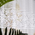 Firanka żakardowa ze wzorem po całości, wys. 170cm, kolor biały 017563/000/001/000170/1