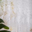 Firanka żakardowa ze wzorem po całości, wys. 170cm, kolor biały 049348/000/001/000170/1