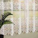 Firanka żakardowa ze wzorem po całości, wys. 175cm, kolor 025 kremowy 011450/000/025/000175/1