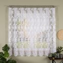 Firanka żakardowa ze wzorem po całości, wys. 180cm, kolor biały 049815/000/001/000180/1
