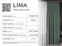 LIMA Tkanina na zasłony, wys. 300cm, kolor 070 ciepły jasny szary 318287/TDP/070/000300/1