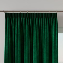 VELVI Zasłona gotowa na taśmie, 140x230cm, kolor 010 ciemny zielony; butelkowy VELVI0/ZGT/010/140230/1