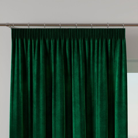 VELVI Zasłona gotowa na taśmie, 140x230cm, kolor 010 ciemny zielony; butelkowy VELVI0/ZGT/010/140230/1 VELVI Zasłona gotowa na taśmie, 140x230cm, kolor 010 ciemny zielony; butelkowy VELVI0/ZGT/010/140230/1