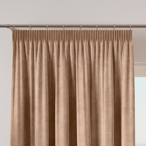 VELVI Zasłona gotowa na taśmie, 140x240cm, kolor 001 ciemny beżowy VELVI0/ZGT/001/140240/1 VELVI Zasłona gotowa na taśmie, 140x240cm, kolor 001 ciemny beżowy VELVI0/ZGT/001/140240/1