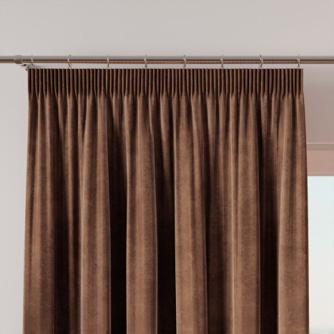 VELVI Zasłona gotowa na taśmie, 140x250cm, kolor 002 brązowy VELVI0/ZGT/002/140250/1 VELVI Zasłona gotowa na taśmie, 140x250cm, kolor 002 brązowy VELVI0/ZGT/002/140250/1