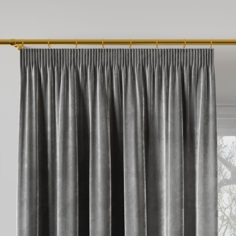 VELVI Zasłona gotowa na taśmie, 140x250cm, kolor 006 ciemny szary; antracytowy VELVI0/ZGT/006/140250/1 VELVI Zasłona gotowa na taśmie, 140x250cm, kolor 006 ciemny szary; antracytowy VELVI0/ZGT/006/140250/1