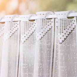 Zazdrostka żakardowa z samym dołem, wys. 50cm, kolor biały 362870/000/001/000050/1