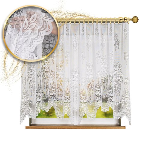 ADELA Firanka żakardowa gotowa, 160x300cm, kolor biały 361350/FBL/001/300160/1