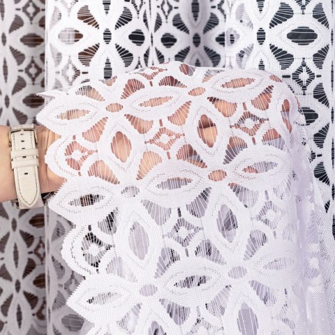 ADRIANNA Firanka żakardowa gotowa na prosto, 250x300 cm, kolor biały 018869/FBP/001/300250/1