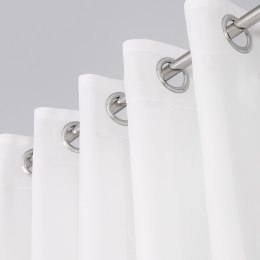 BASIC Zasłona gotowa na przelotkach (srebro chrom), 230x145cm, kolor 010 biały TD0005/ZGP/010/145231/1