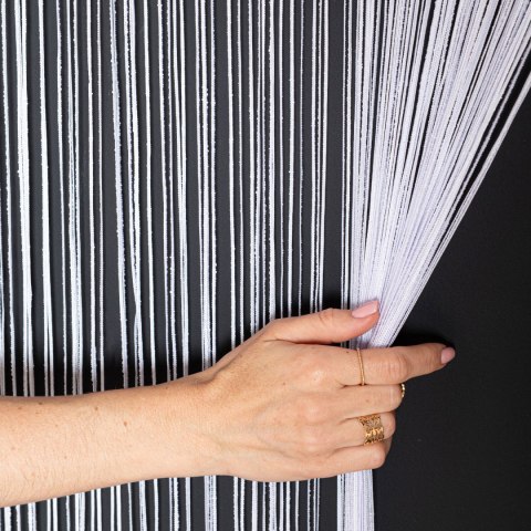 FABIO Makaron żakardowy gotowy, 250x100cm, kolor biały 044409/PBP/001/100250/1