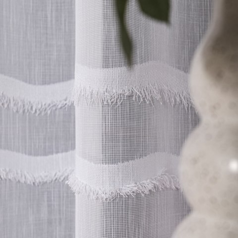 Firana fantazyjna z ołowianką, wys. 300cm, kolor biały 330068/OLO/001/000300/1