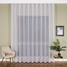 Firanka fantazyjna z ołowianką, wys. 300cm, kolor 001 biały ze złotą nitką 001888/OLO/001/000300/1