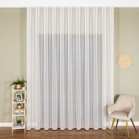 Firanka fantazyjna z ołowianką, wys. 300cm, kolor 012 kremowy 002040/OLO/012/000300/1