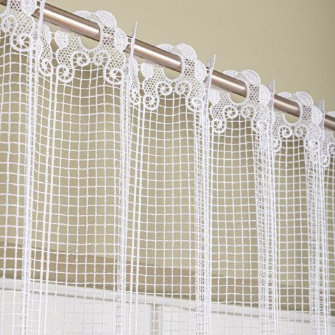 Firanka gipiurowa, wys. 110cm, kolor biały 016409/447/001/000110/1