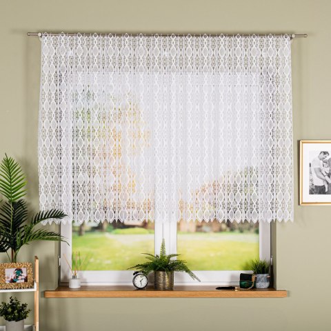 Firanka gipiurowa, wys. 120cm, kolor biały 016472/447/001/000120/1