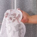 Firanka żakardowa ze wzorem na samym dole, wys. 250cm, kolor biały 054233/000/001/000250/1