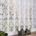 Firanka żakardowa ze wzorem pasowym, wys. 150cm, kolor biały 361270/000/001/000150/1