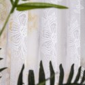 Firanka żakardowa ze wzorem po całości, wys. 155cm, kolor biały 004713/000/001/000155/1
