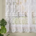 Firanka żakardowa ze wzorem po całości, wys. 160cm, kolor biały 049815/000/001/000160/1