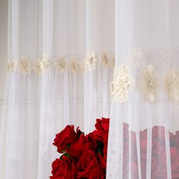 ISEN Firana gotowa na przelotkach, 250x140cm, kolor biały 625728/FGP/001/140250/1