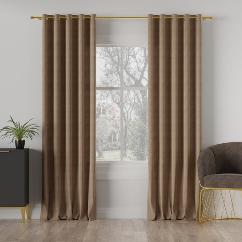 MILAS Tkanina dekoracyjna, wys. 300cm, kolor 007 ciemny kawowy MILAS0/000/007/000300/1