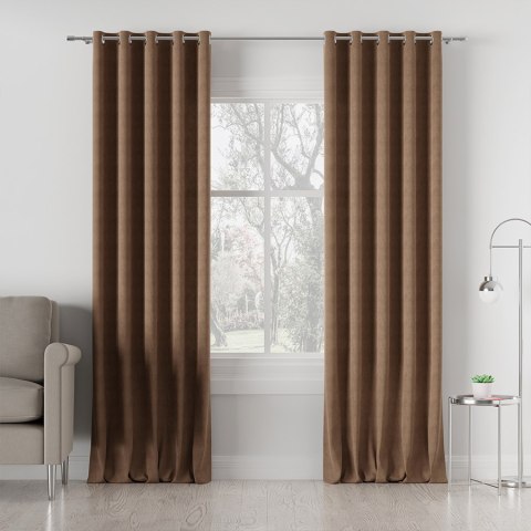 MILAS Tkanina dekoracyjna, wys. 300cm, kolor 008 ciepły brązowy MILAS0/000/008/000300/1