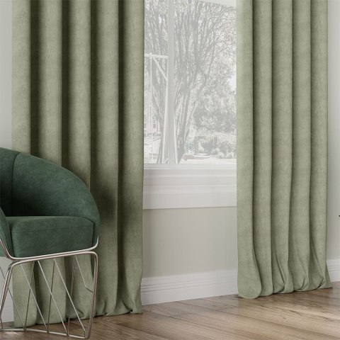 MILAS Tkanina dekoracyjna, wys. 300cm, kolor 016 szarozielony MILAS0/000/016/000300/1