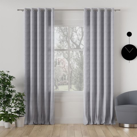 MILAS Tkanina dekoracyjna, wys. 300cm, kolor 448 pastelowy szary MILAS0/000/448/000300/1