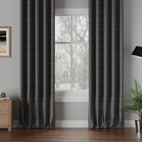 MILAS Tkanina dekoracyjna, wys. 300cm, kolor 798 ciemny szary MILAS0/000/798/000300/1