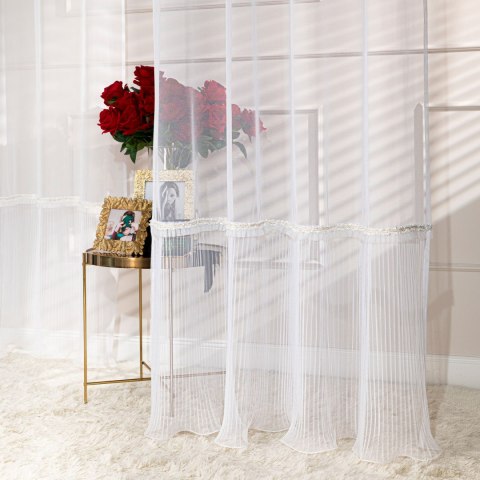 ORENA Firana gotowa na przelotkach, 250x140cm, kolor biały 626607/FGP/001/140250/1